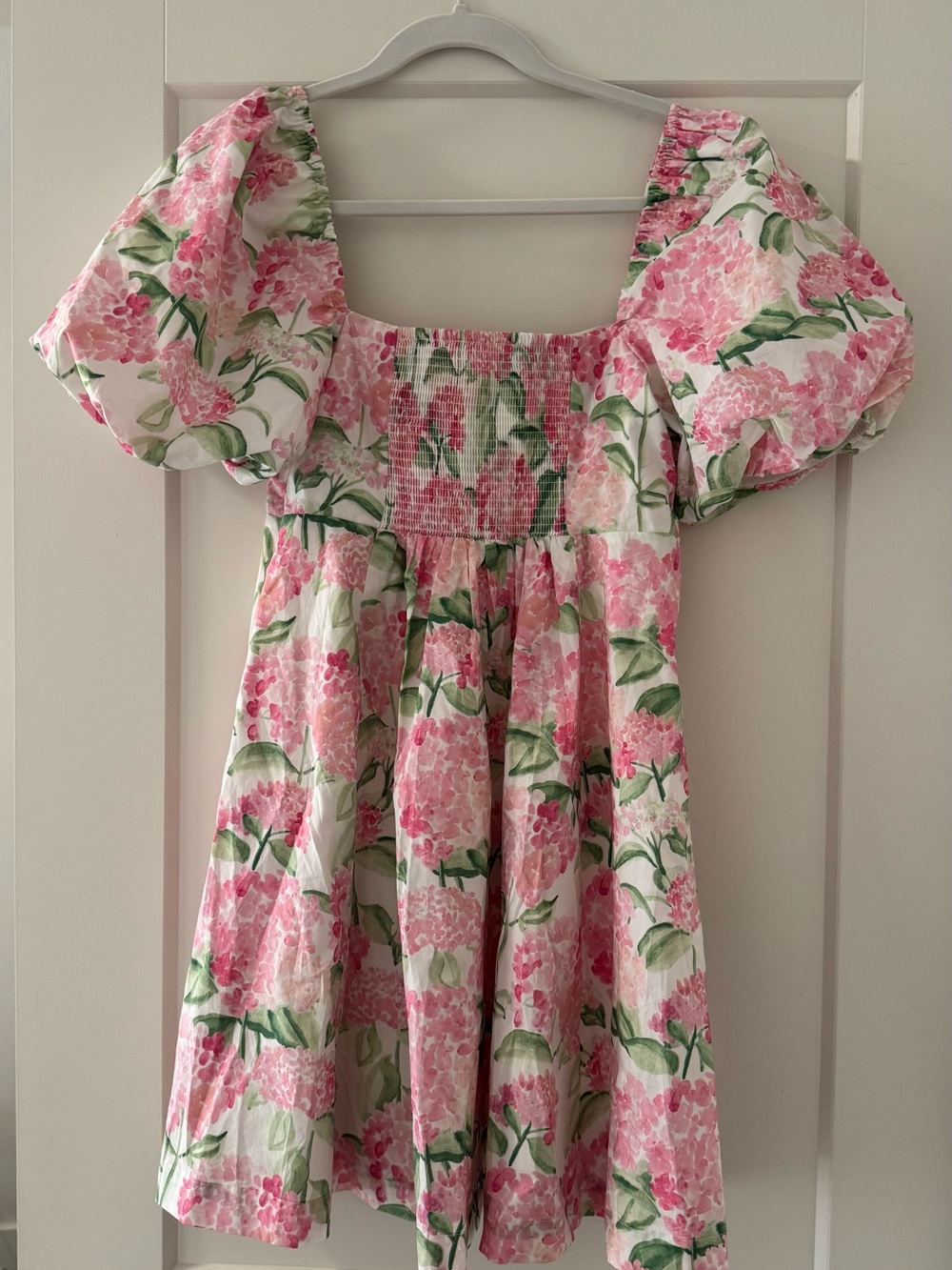 Hill House Home Matilda Mini Dress in Pink Hydrangea (S) - Picture 4 of 5